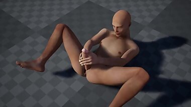 Mikaboshi Test 1 Masturbation male character