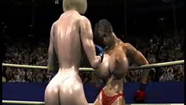 FPZ3D S vs G 3D Toon Fistfight Catfight Big Tits One-Sided