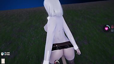 [illusion]&[ai girl]girl with silver hair