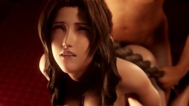 Aerith Doggystyle Creampie (Animation W/Sound)