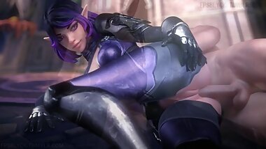 NSFW Paladins Skye 3D Hentai Animation Good Quality, Long