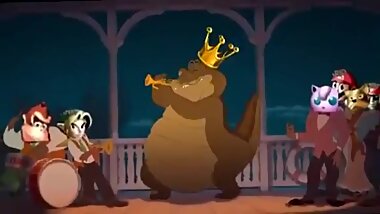 Anthro Crocodile fucks the Competition