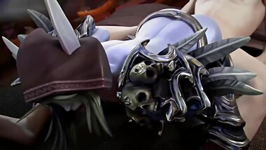 Sylvanas Rough Fucked Big Dick 3D Porn Game