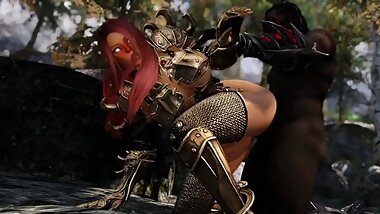 Skyrim Dremora Overpowers His Slutty Summoner