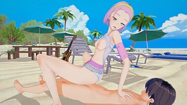 (3D Hentai)(Jojo's Bizarre Adventure) Sex with Reimi