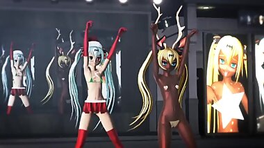 MMD Santa And Reindeer