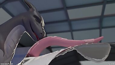 dragon orca mouth fuck cum in mouth