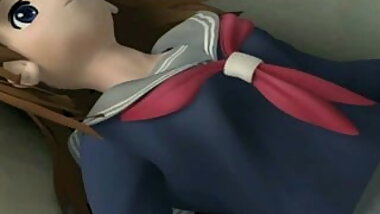 3D-teen Fuck - Stone Statue