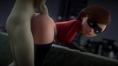 THE INCREDIBLES ELASTIGIRL HARDCORE FUCKED PUSSY ANIMATION SFM