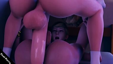 Pixel Perry - Two Futa Teenagers fuck Like Animals