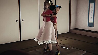 Aerith Gainsborough Handjob, Blowjob, Anal, Cumshots