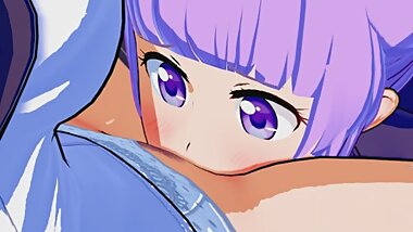New Game! - Aoba Suzukaze Eats Out Hifumi Lesbian 3D Hentai