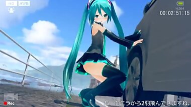 ?MMD?Hatsune Miku Scared Of Birds