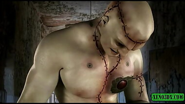 Frankenstein's Monster fucks like crazy! 3D animation