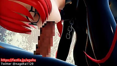 3d hentai busty girl blowjob?