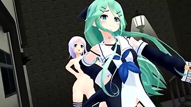 [MMD] R-18 umikaze yamakaze