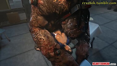 Big boobs 3D heroes drilled in the pussy compilation