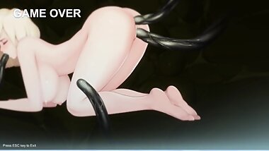 Alien Quest (part 2). Monster fucks girls