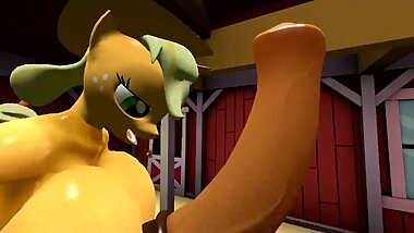 [SFM] Twilight Applejack Fluttershy Breast Expansion Growth - Video #2