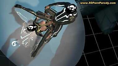 Tron 3D porn parody video