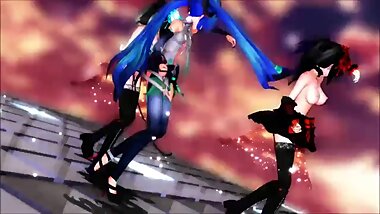 MMD Kurumi Tokisaki & Miku
