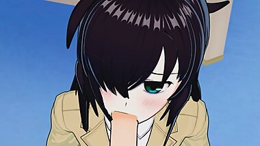 WataMote - Tomoko Kuroki 3D Hentai