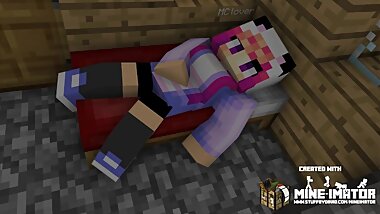minecraft masturbating girl