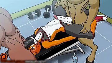 fox s threesome in gym