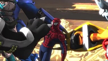 4 GREYMONS VS SPIDER-MAN