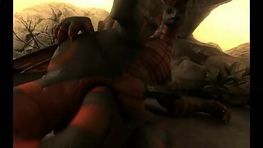 Feral Dragon Tail Sex by H0rs3