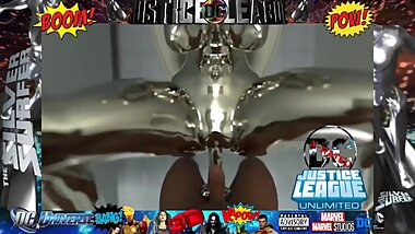 THE SILVER SURFER...The Justice League X-Rated 3D