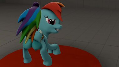 [SFM] Rainbow Dash Feral Breast Expansion