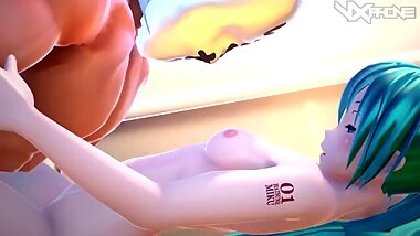 MMD HATSUNE MIKU SHORT SEX ANIMATION R18