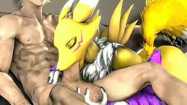 "scrungusbungus" Renamon Blowjob (Sound NO Cum)