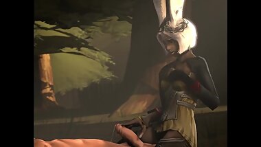 NSFW Final Fantasy, Fran, Mjrn 3D Hentai Animation Good Quality, Long