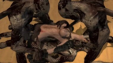 Skyrim Beast Animation Testing Falmer Group 1