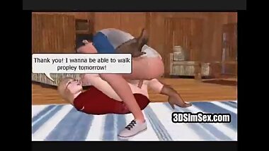 Glasses 3D animation slut