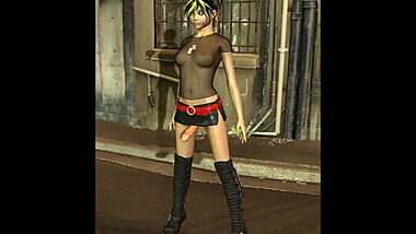 3D shemale ready for the party