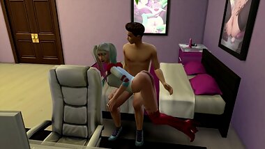 Sims 4 - Harley Quinn cosplay fucking after photoshoot