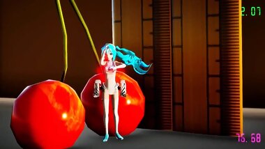 [3D MMD Shrink] Racing Miku Shrink Dance HQ (94 FPS) by AswaBaba