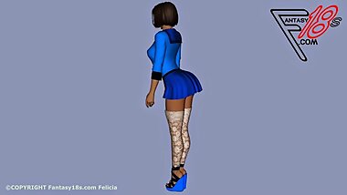 Felicia 18 Year Old 3D Teen Female Galleries At www.Fantasy18s.com
