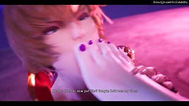 ?Hentai Game Play? A witch stepping on my dick