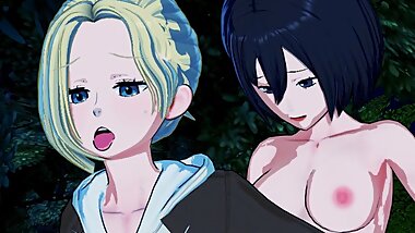 Attack on Titan - Futa Mikasa Ackerman X Annie 3D Hentai