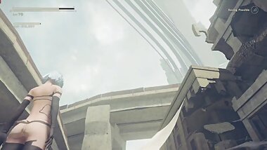 NieR:Automata GOTY A2 Nude Mod Sexy Outfit Full Walkthrough Part 42 JAP ENG