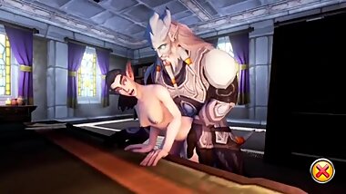 The World of Whorecraft Mansion orgy plus Futa scene