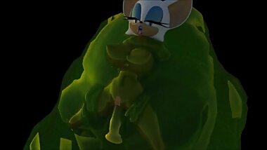 Rouge Fucked in slime