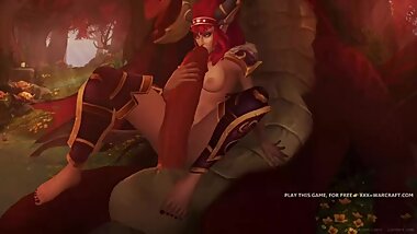 Very giant red cock in warcraft xxx 3d mod