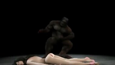 Young woman taken by three Ogre's