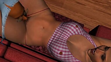 pervert uncle eating dirty panties