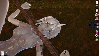 AI - little oni trapped missionary (short clip)